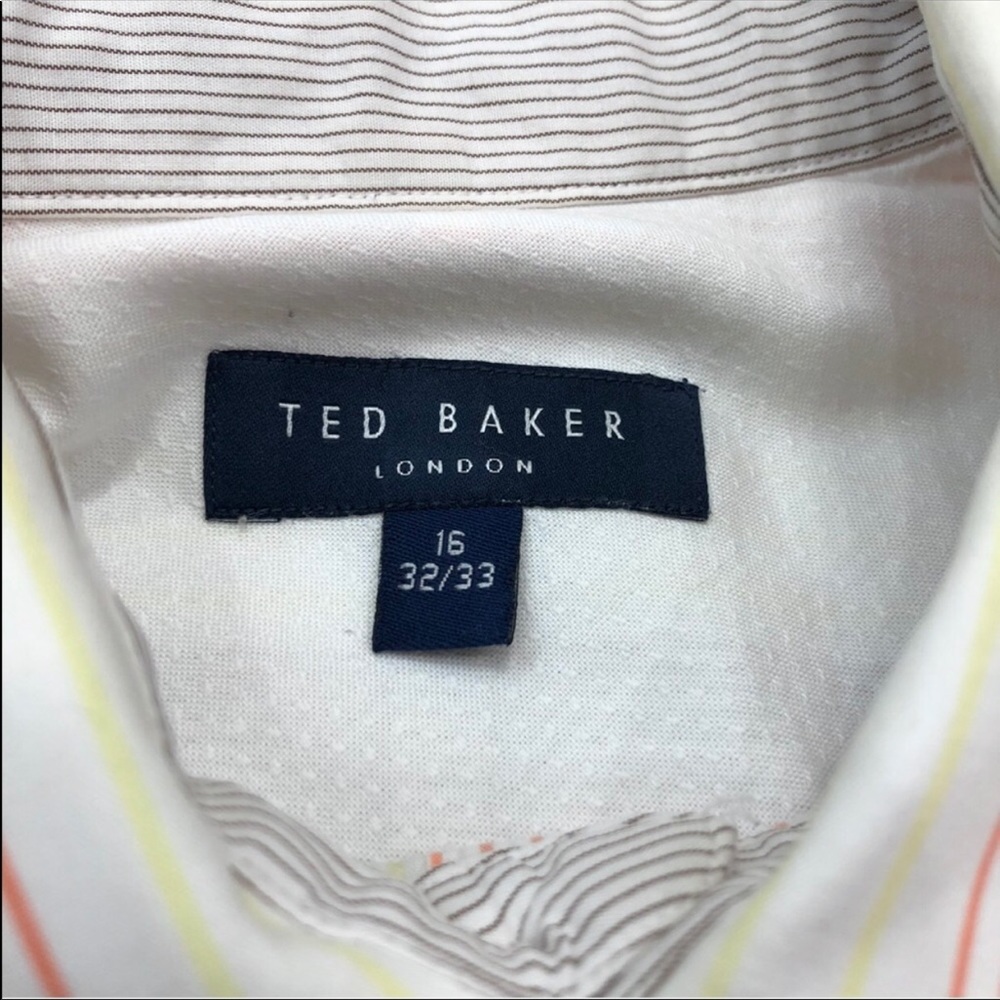 Ted Baker London striped long sleeve dress shirt - Picture 6 of 9